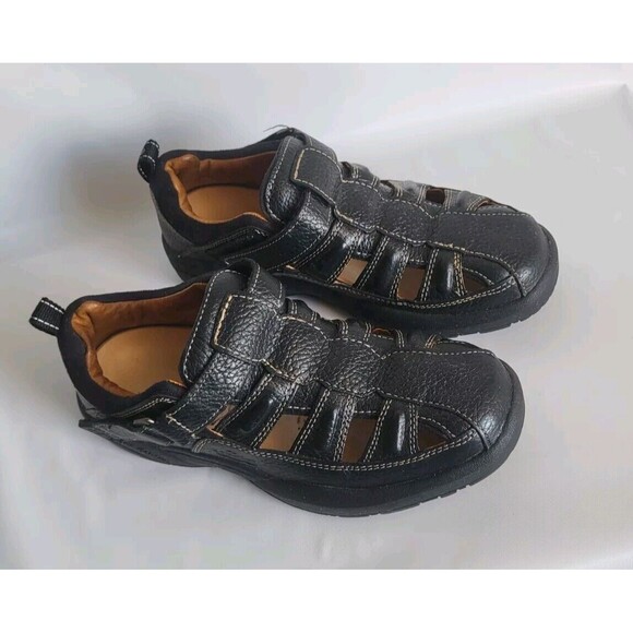 Dr Comfort Fisherman Men Therapeutic Diabetic Extra Depth Leather Sandal Sz 6.5 main image 4